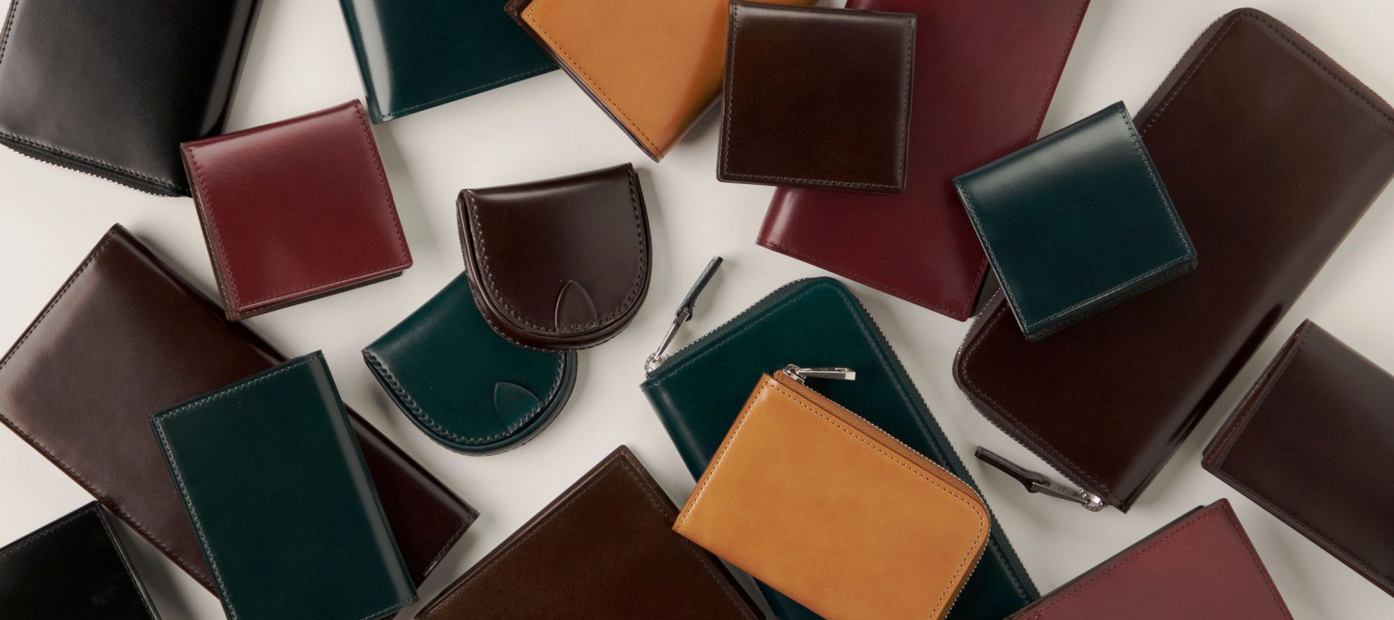 New Cordovan Leather Accessories - Japanese Handcrafted Quality