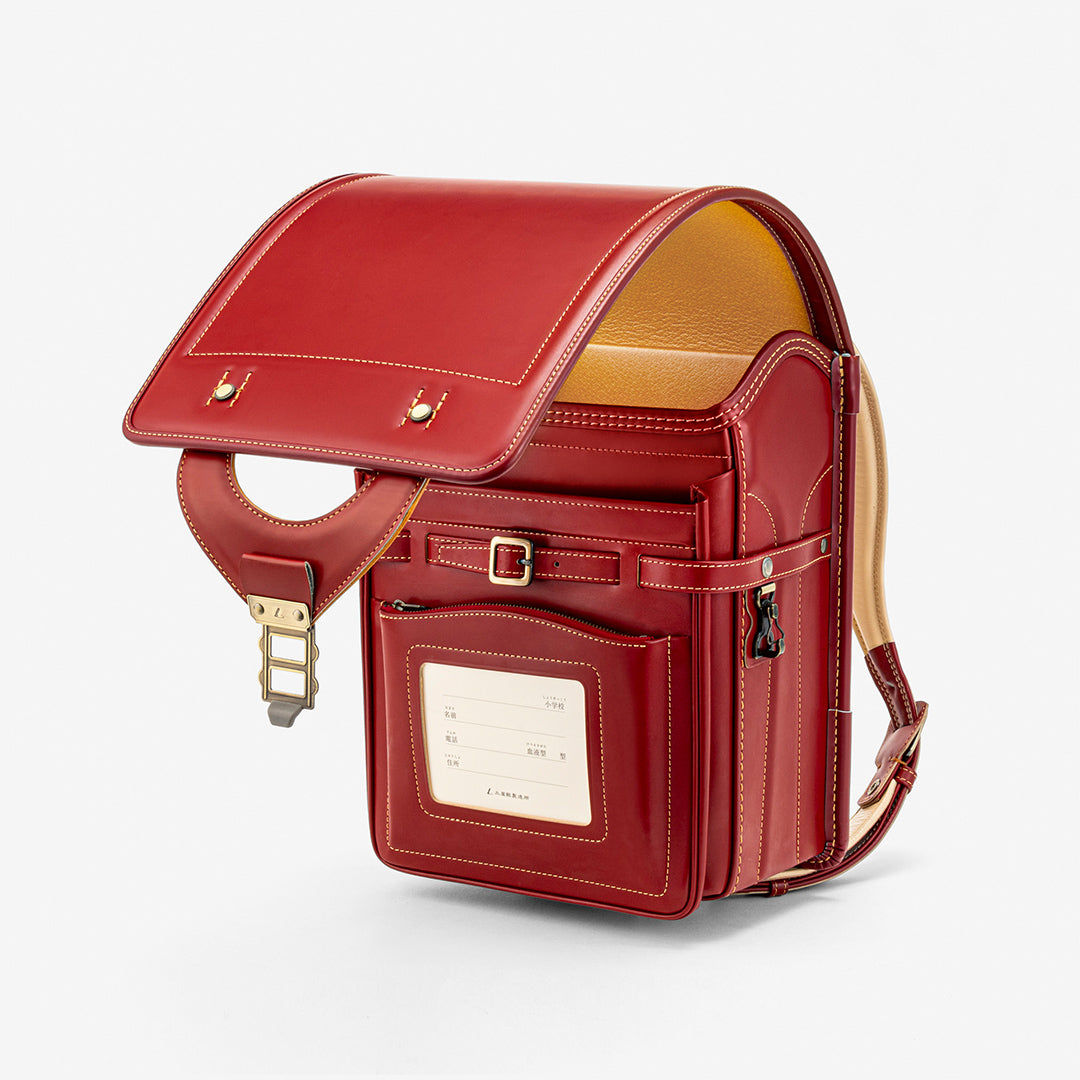 cordovan leather backpack Randoseru | Cordovan Randoseru including a large front slip pocket LAULOM BACKPACK No. 2 (2019)