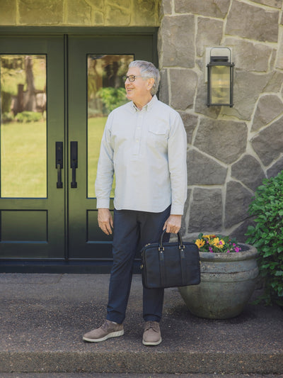 Man standing with a briefcase