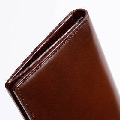 Cordovan Cordovan Long Wallet in Black x Black Made in Japan