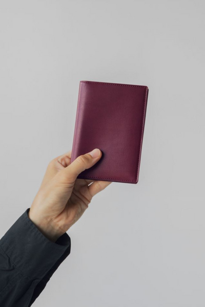 Steerhide (Nume Leather) Nume plus Passport Holder【Global Stores Exclusive】 in Burgundy Made in Japan