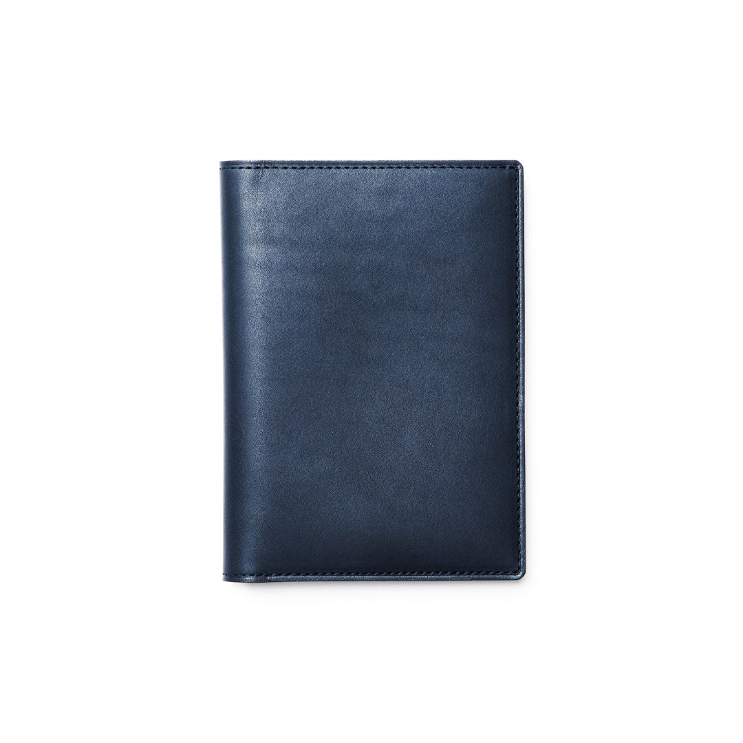 Steerhide (Nume Leather) Nume plus Passport Holder【Global Stores Exclusive】 in Navy Made in Japan
