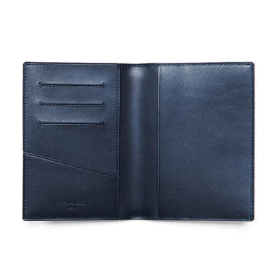 Steerhide (Nume Leather) Nume plus Passport Holder【Global Stores Exclusive】 in Navy Made in Japan