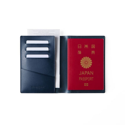 Steerhide (Nume Leather) Nume plus Passport Holder【Global Stores Exclusive】 in Black Made in Japan