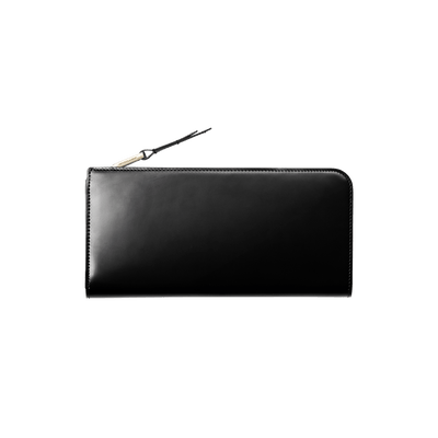 Semi-Matte Cordovan Zip Long Wallet