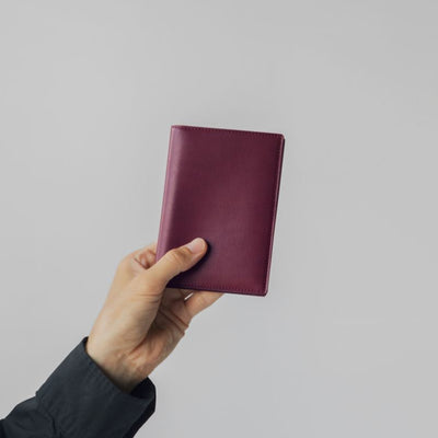 Steerhide (Nume Leather) Nume plus Passport Holder【Global Stores Exclusive】 in Burgundy Made in Japan