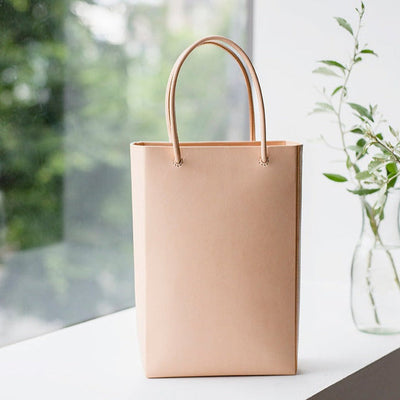 Bull Hide  Plain Nume Handy Tote in Plain Made in Japan