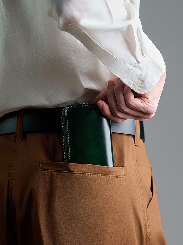 財布 Cordovan Zip Coin Wallet | Cordovan Leather Wallet | Tsuchiya