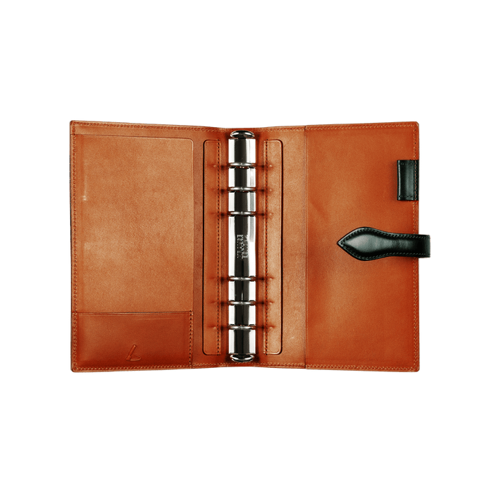 Bridle Leather Bridle Planner in Dark Green Made in Japan inside