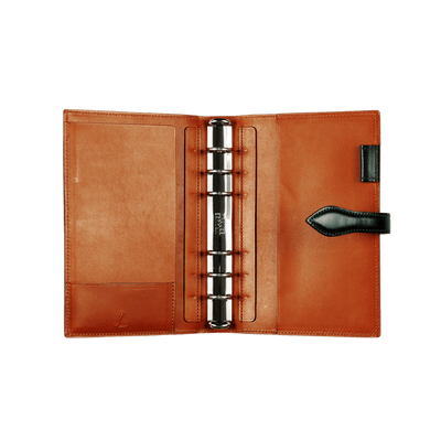 Bridle Leather Bridle Planner in Dark Green Made in Japan inside