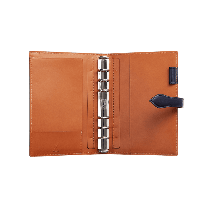 Bridle Leather Bridle Planner in Navy Made in Japan Inside