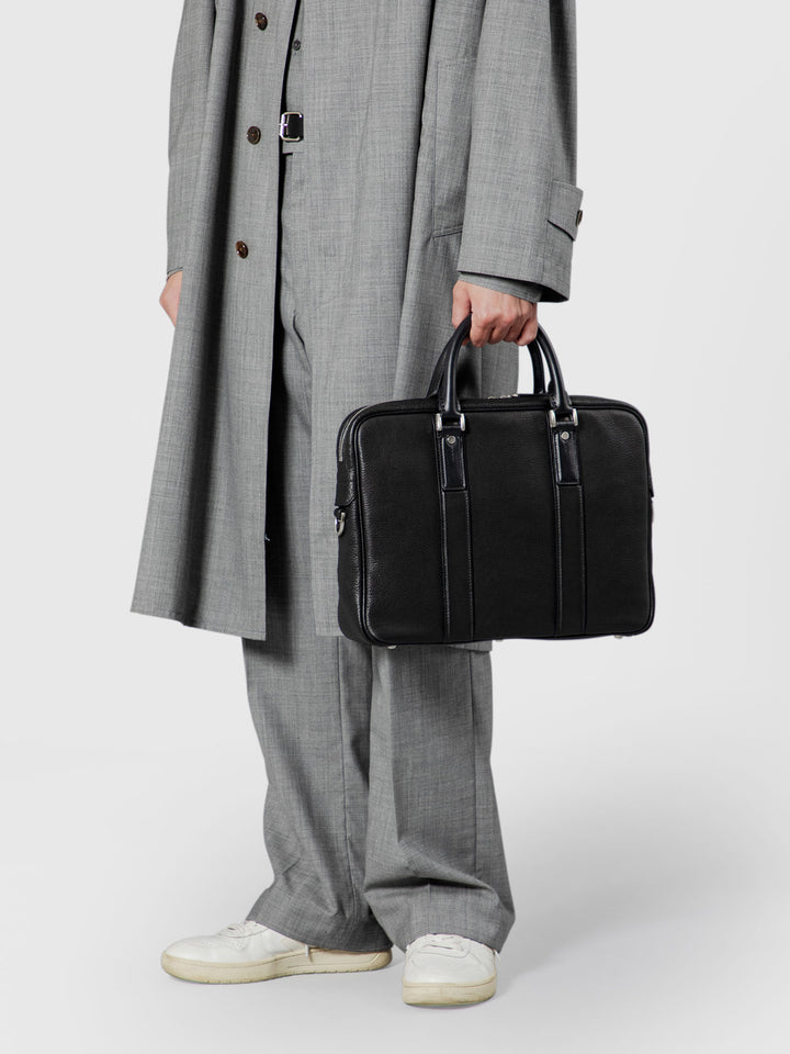 Brent Medium Briefcase | Leather Briefcase | Tsuchiya Kaban
