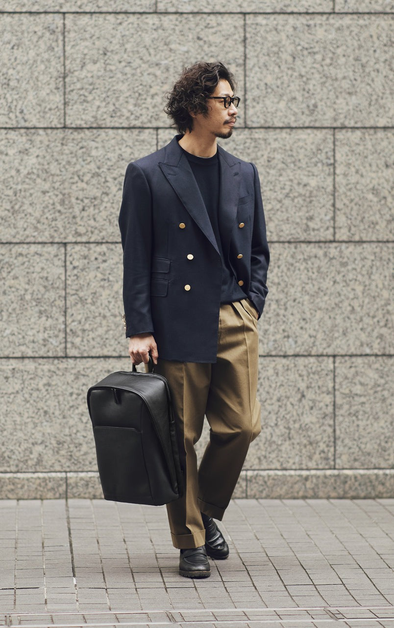 Leather Bags for Business Scenes with Stylist Akihiro Shikata