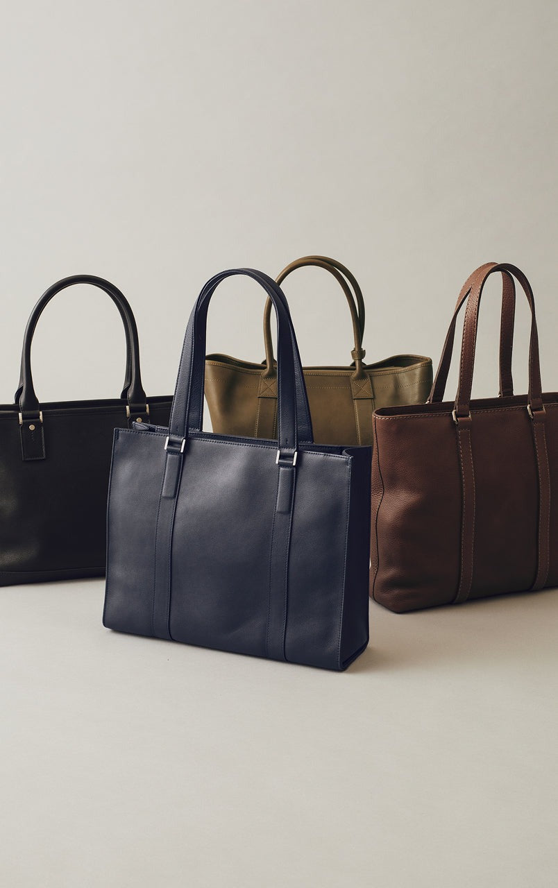 Leather Bags for Business Scenes with Stylist Akihiro Shikata
