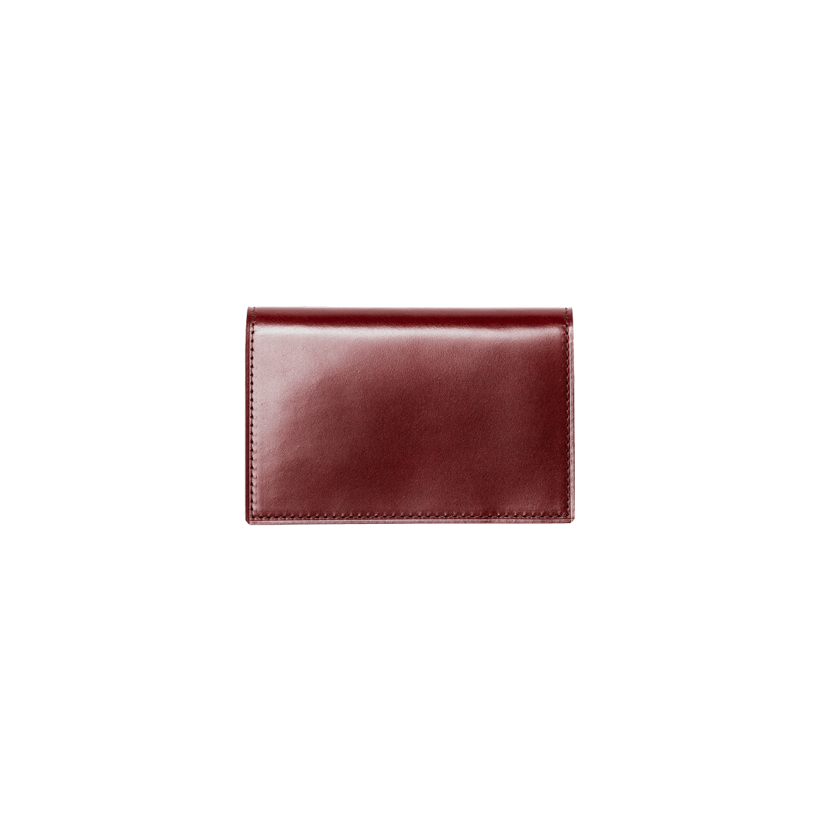 Cordovan Cordovan Gusseted Card Case in Cognac Made in Japan