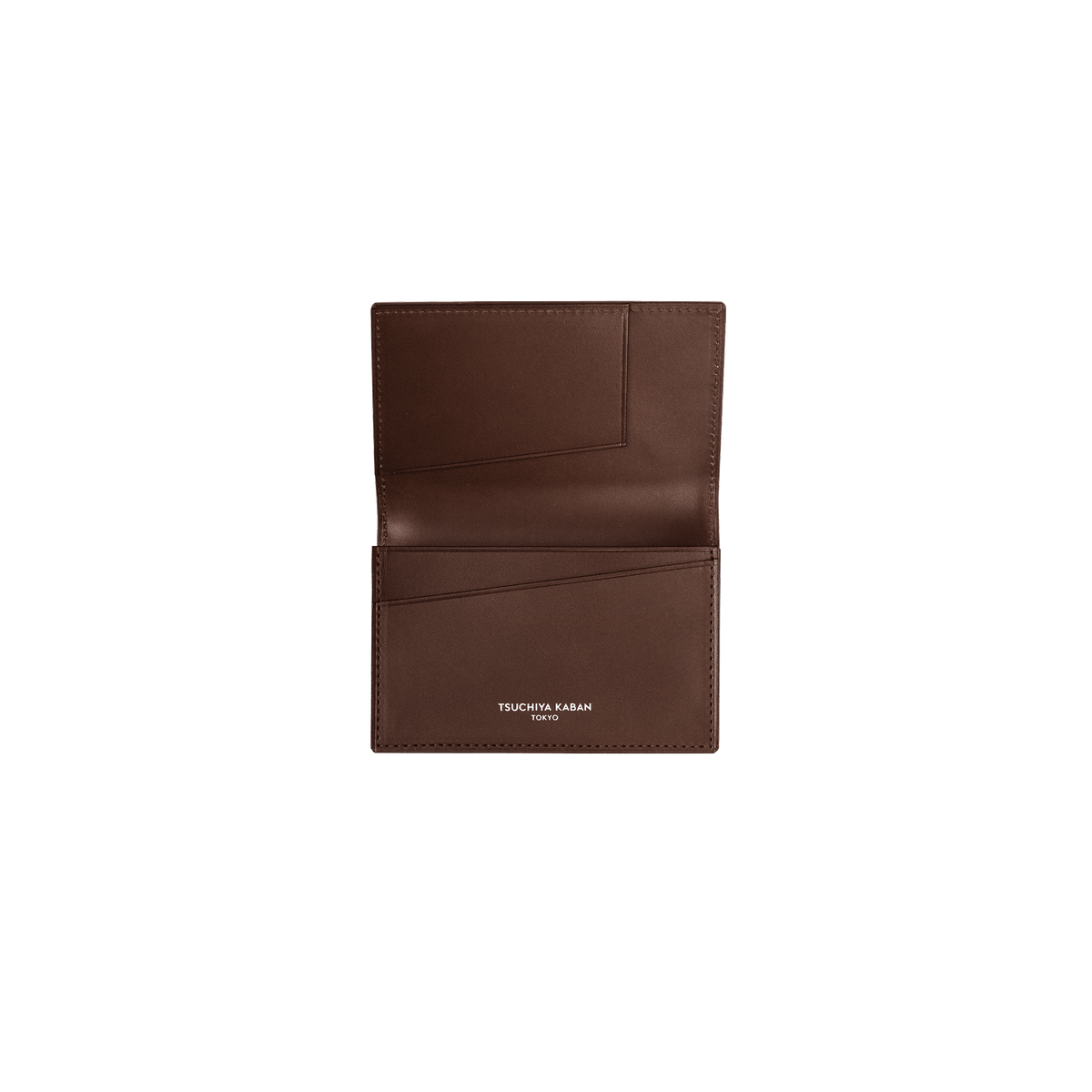 Cordovan Cordovan Gusseted Card Case in Cognac Made in Japan