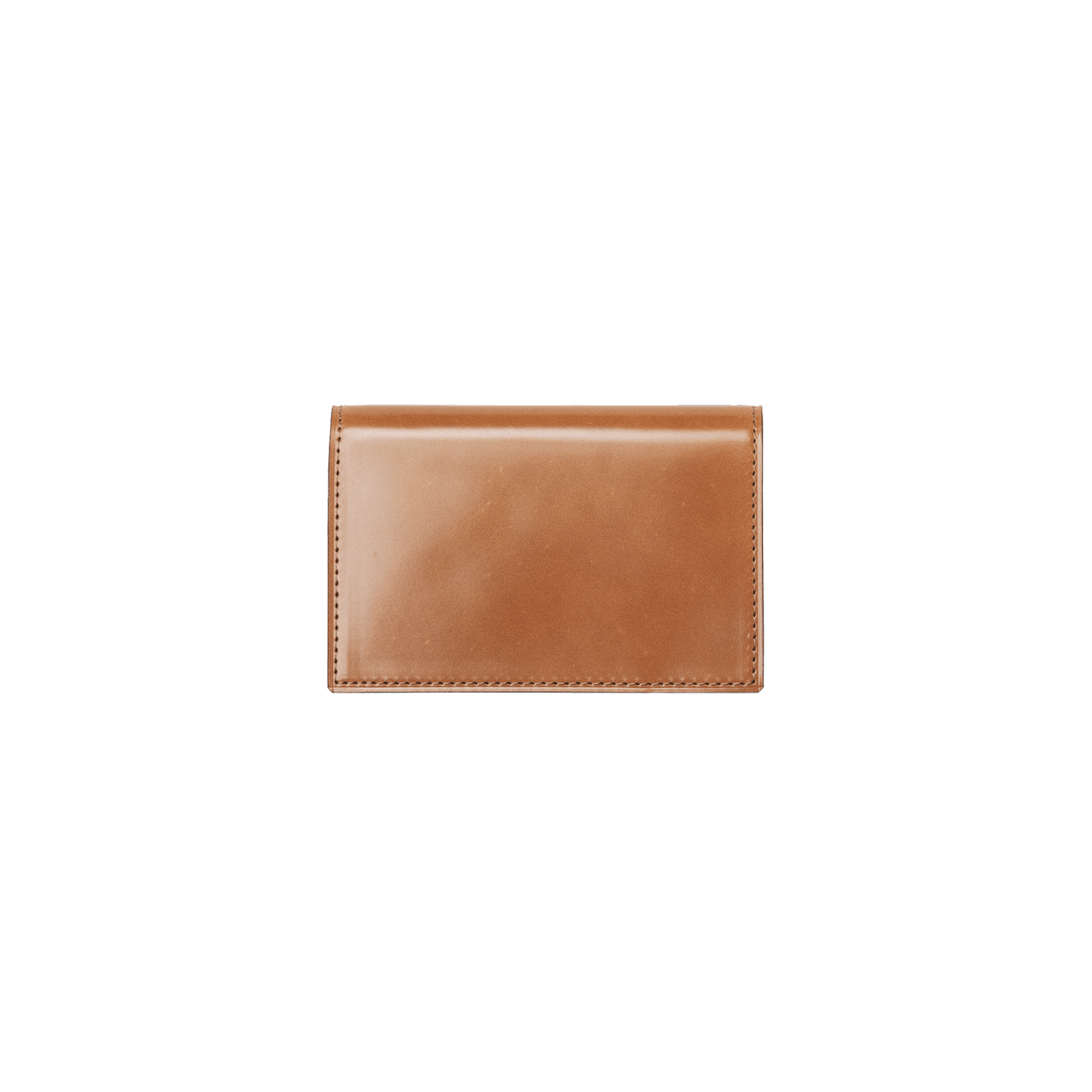Cordovan Cordovan Gusseted Card Case in Tan Made in Japan
