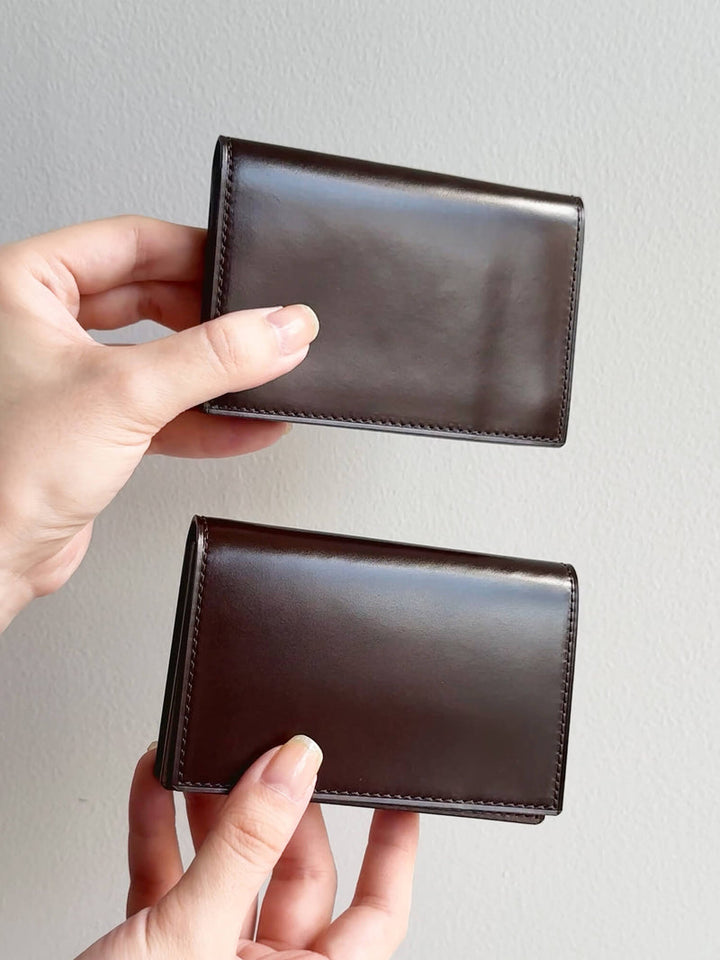 【未使用品級】PORTER BILL CORDOVAN CARD CASE Cordovan Gusseted Card Case | Cordovan Leather Card Case