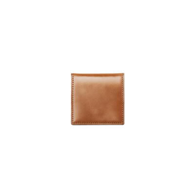 Cordovan Cordovan Coin Case in Tan Made in Japan