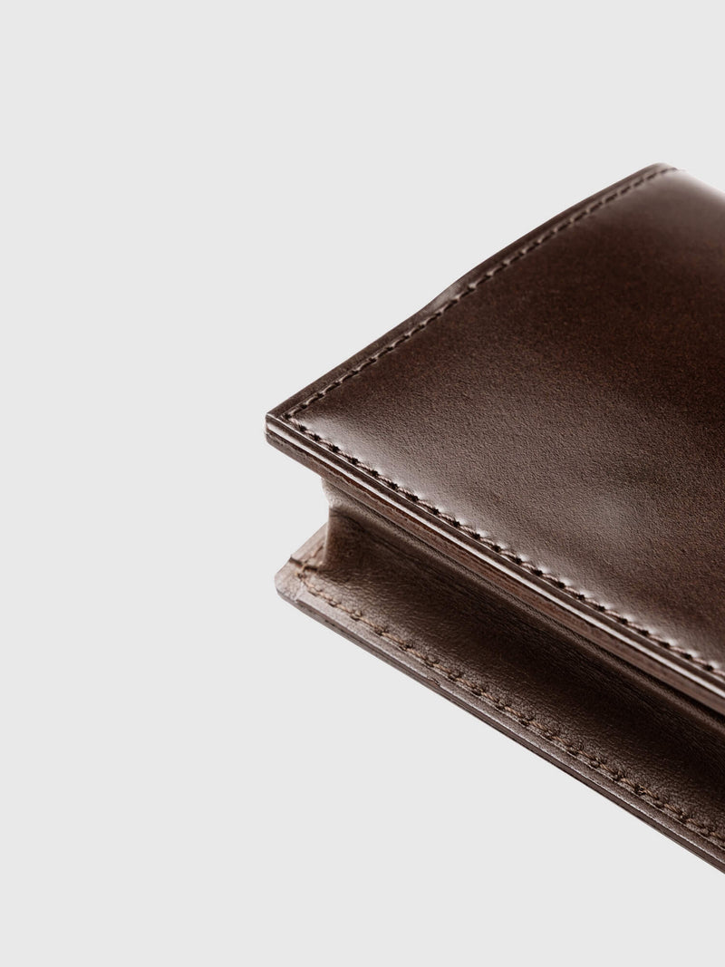 Cordovan Cordovan Coin Case in Bottle Green Made in Japan