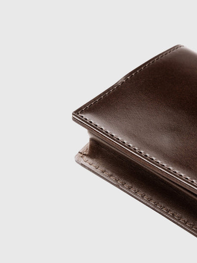 Cordovan Cordovan Coin Case in Bottle Green Made in Japan