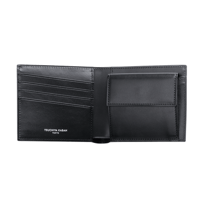 Cordovan Cordovan Bifold Wallet in Black Made in Japan