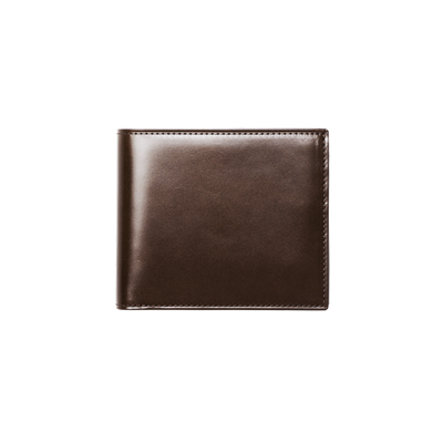 Cordovan Cordovan Bifold Wallet in Havana Brown Made in Japan