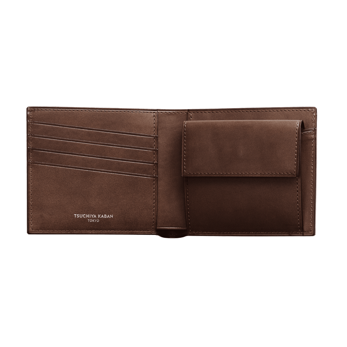 Cordovan Cordovan Bifold Wallet in Havana Brown Made in Japan