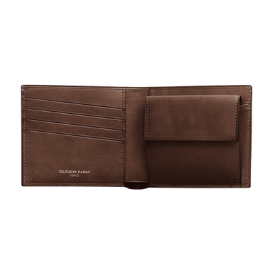 Cordovan Cordovan Bifold Wallet in Havana Brown Made in Japan