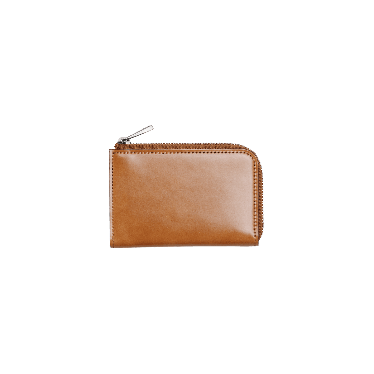 Cordovan Cordovan Gusseted L Zip Wallet in Tan Made in Japan