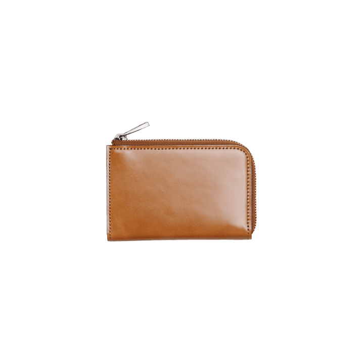 Cordovan Gusseted L Zip Wallet | Cordovan Leather Wallet