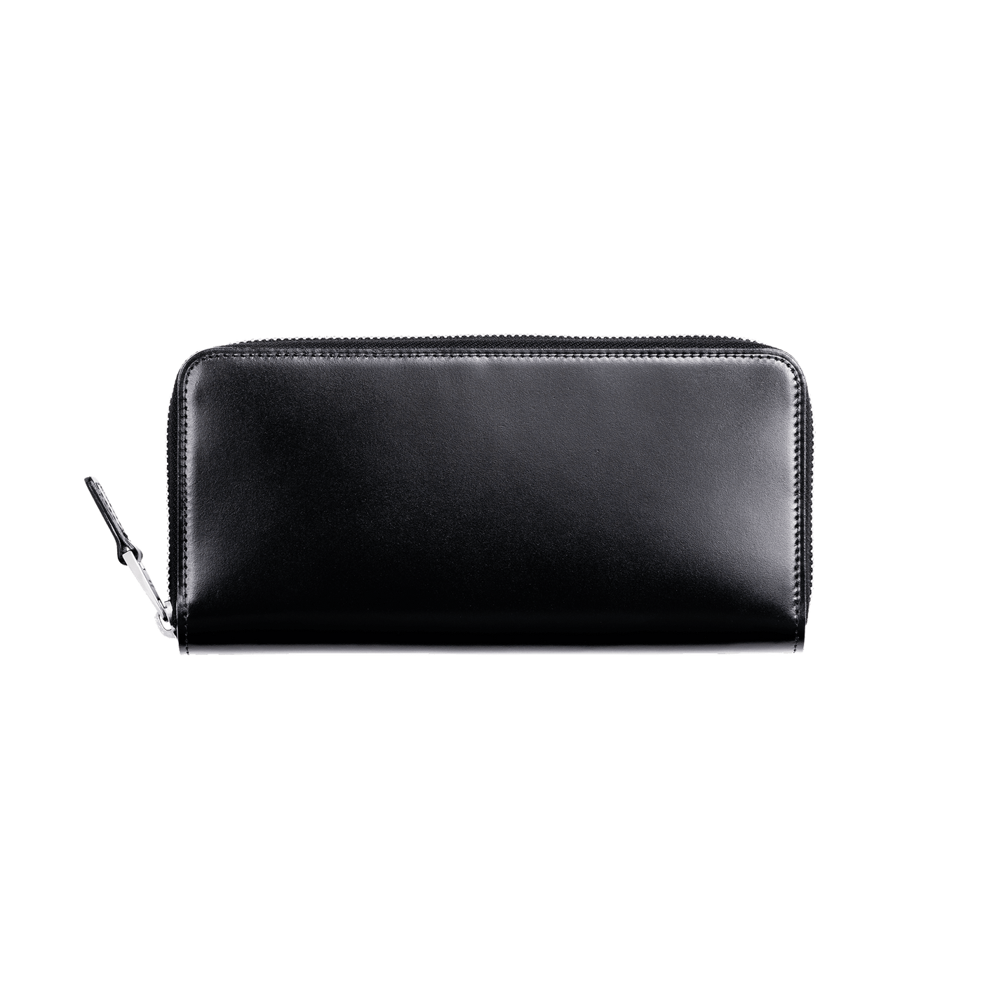 Cordovan Cordovan Compact Zip Long Wallet  in Black Made in Japan