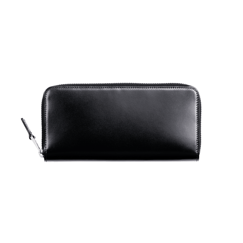 Cordovan Compact Zip Long Wallet