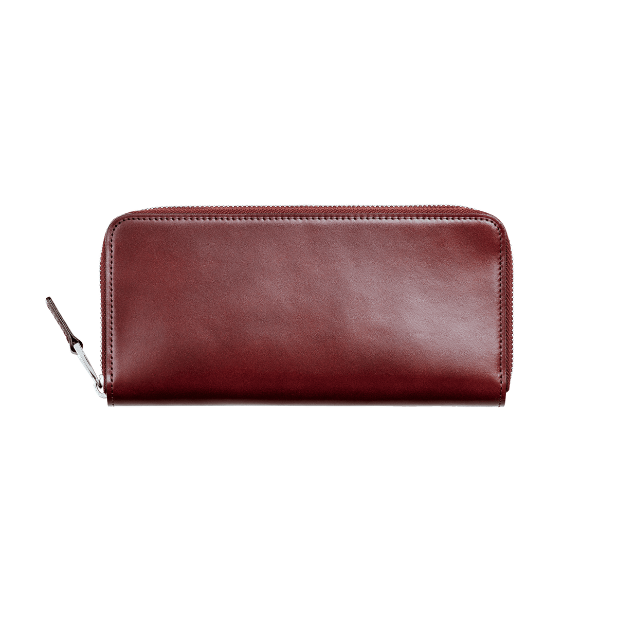 Cordovan Cordovan Compact Zip Long Wallet  in Cognac Made in Japan