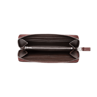 Cordovan Cordovan Compact Zip Long Wallet  in Cognac Made in Japan