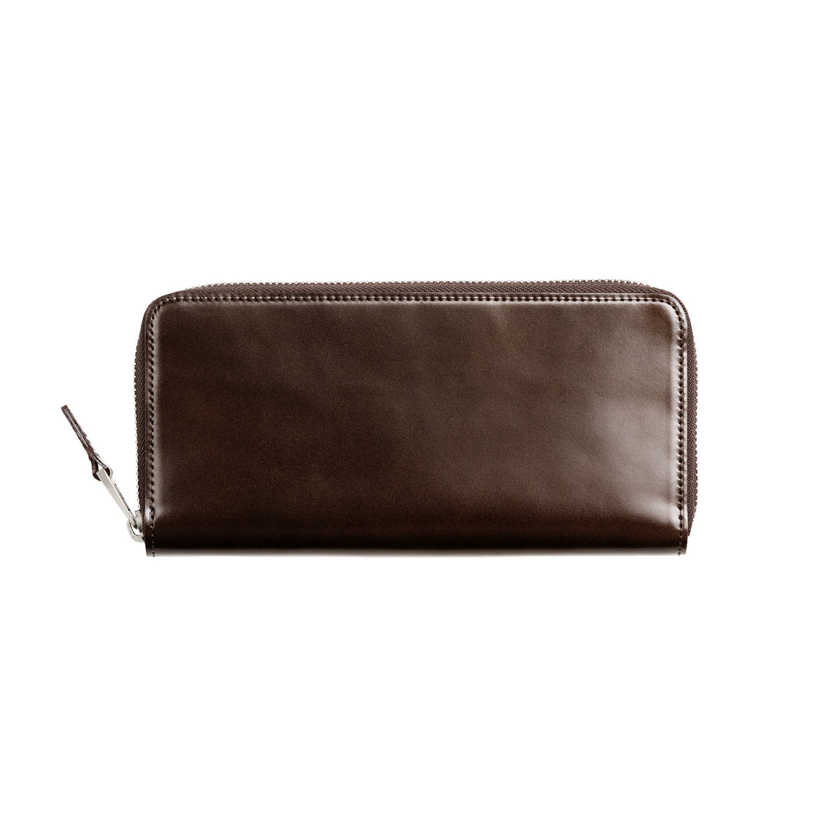 Cordovan Cordovan Compact Zip Long Wallet  in Havana Brown Made in Japan