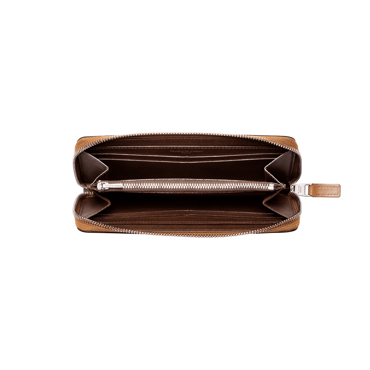 Cordovan Cordovan Compact Zip Long Wallet  in Tan Made in Japan