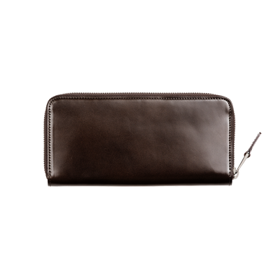 Cordovan Cordovan Compact Zip Long Wallet  in Tan Made in Japan