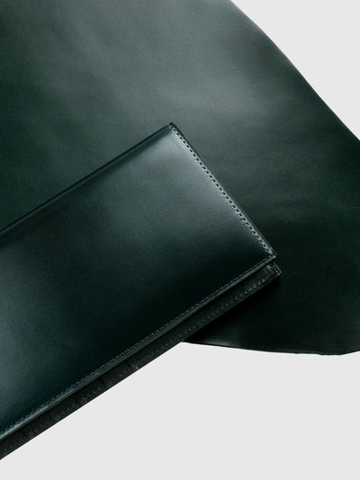 Cordovan Cordovan Compact Zip Long Wallet  in Tan Made in Japan