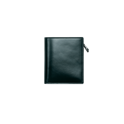 Cordovan Cordovan Compact Bifold Wallet in Bottle Green Made in Japan