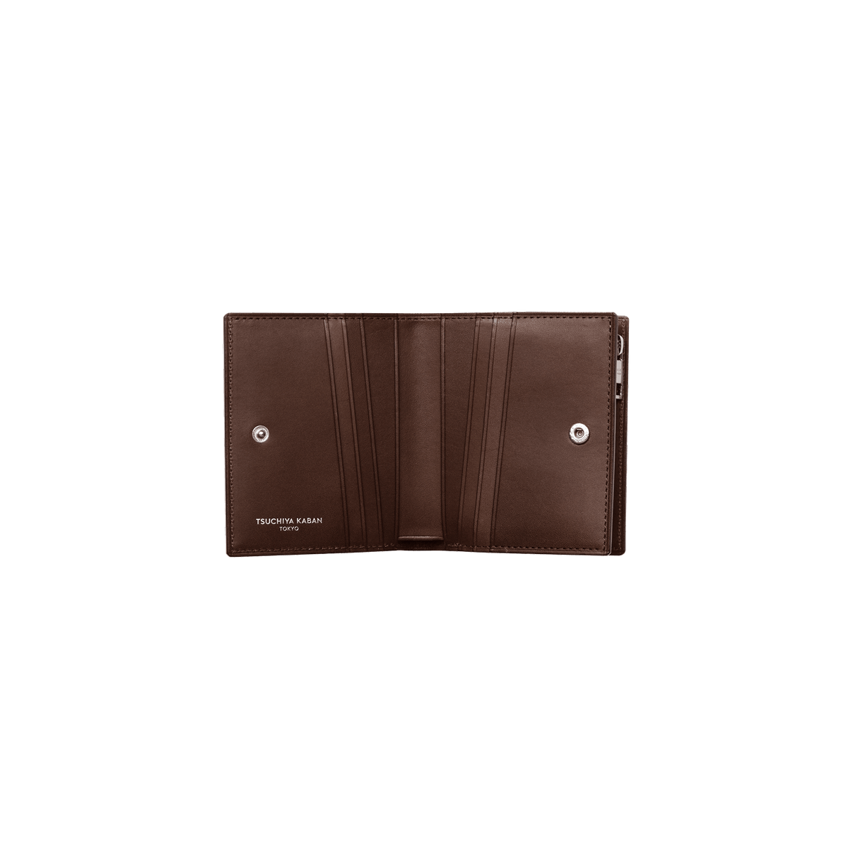 Cordovan Cordovan Compact Bifold Wallet in Havana Brown Made in Japan