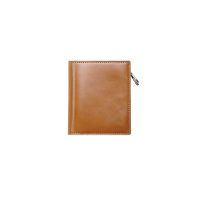 Cordovan Cordovan Compact Bifold Wallet in Tan Made in Japan
