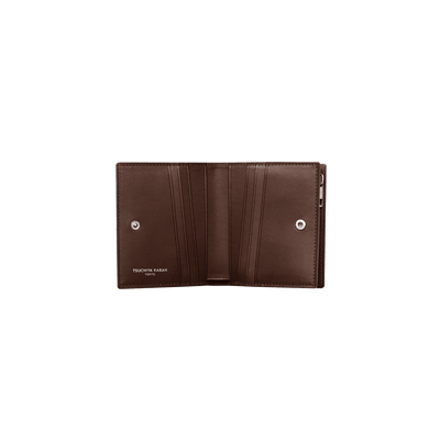 Cordovan Cordovan Compact Bifold Wallet in Tan Made in Japan