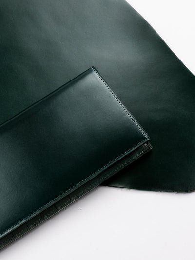 Cordovan Cordovan Compact Bifold Wallet in Black Made in Japan