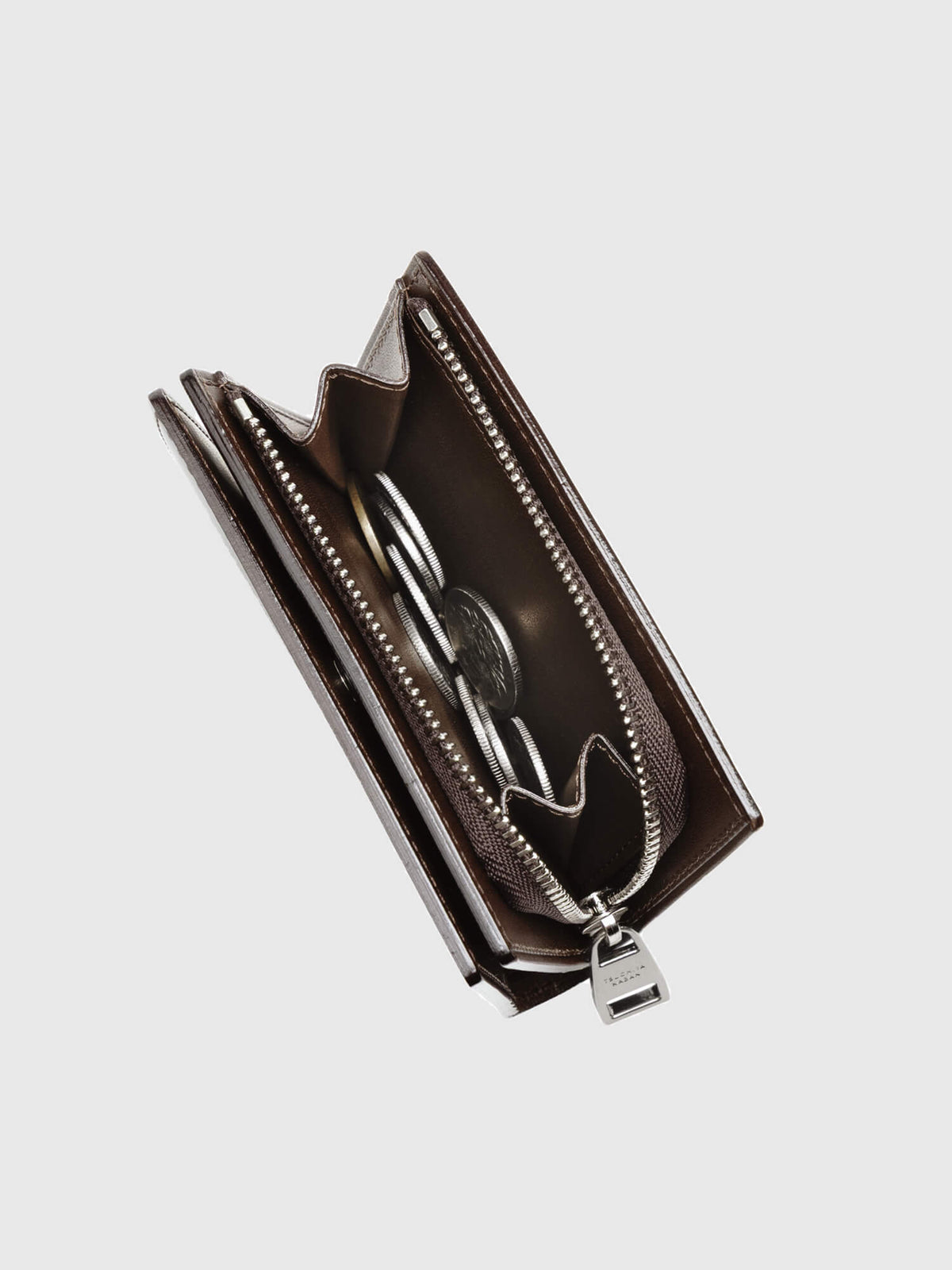 Cordovan Cordovan Compact Bifold Wallet in Havana Brown Made in Japan