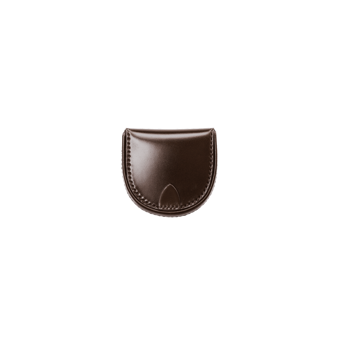Cordovan Cordovan Horseshoe Coin Purse  in Havana Brown Made in Japan