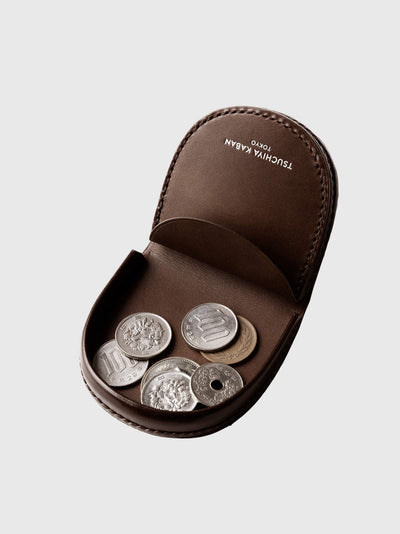 Cordovan Cordovan Horseshoe Coin Purse  in Black Made in Japan