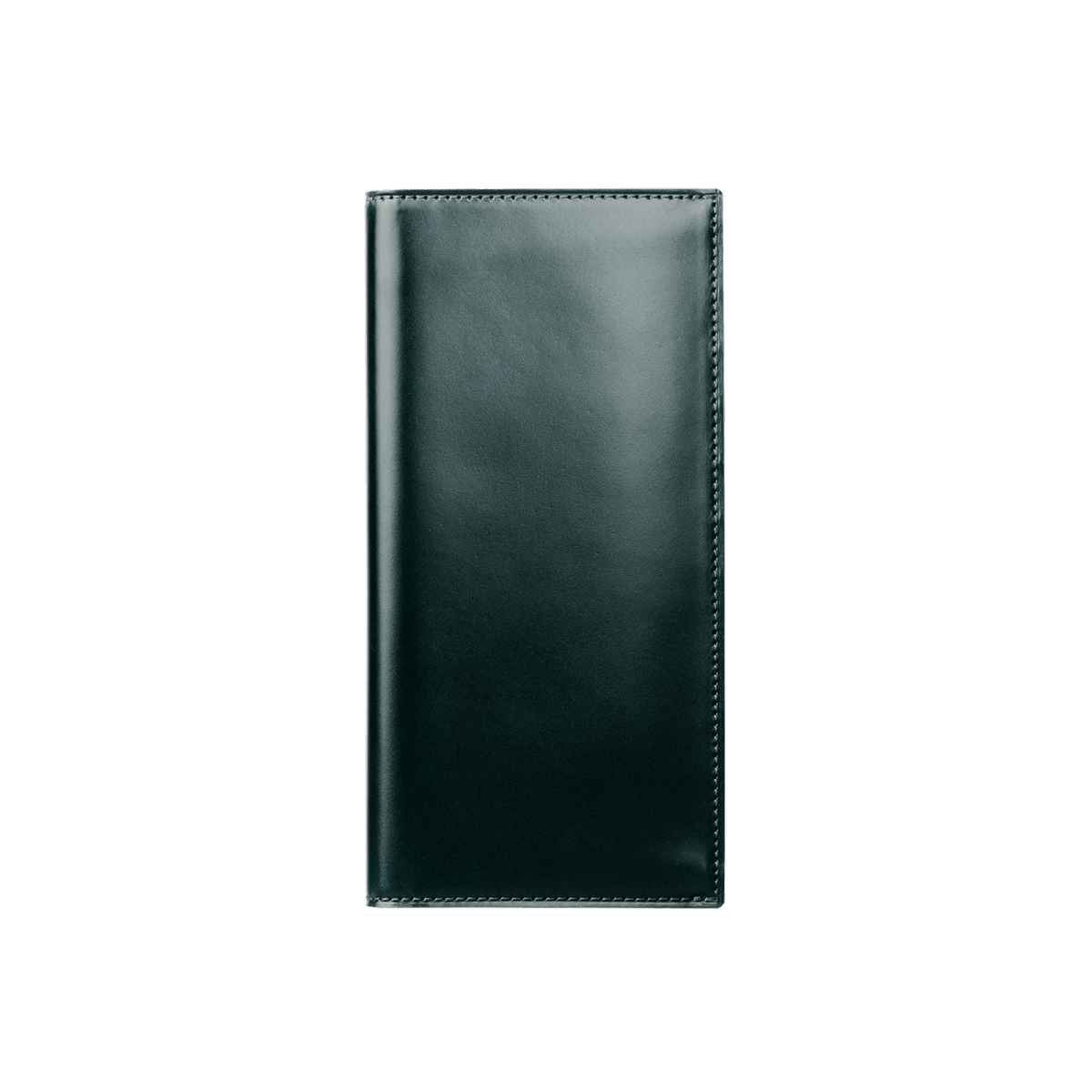 Cordovan Cordovan Vertical Long Wallet in Bottle Green Made in Japan