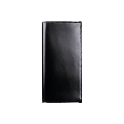 Cordovan Cordovan Vertical Long Wallet in Black Made in Japan