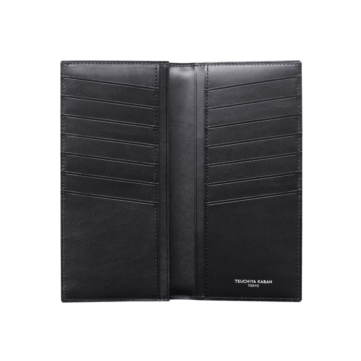 Cordovan Cordovan Vertical Long Wallet in Black Made in Japan